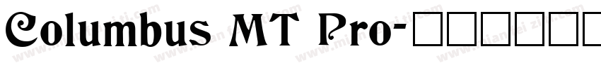 Columbus MT Pro字体转换